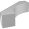 Ekena Millwork 5 1/2-in. W x 18-in. D x 18-in. H Westlake Architectural Grade PVC Knee Brace BRCP055X18X18WTL - alternate 4